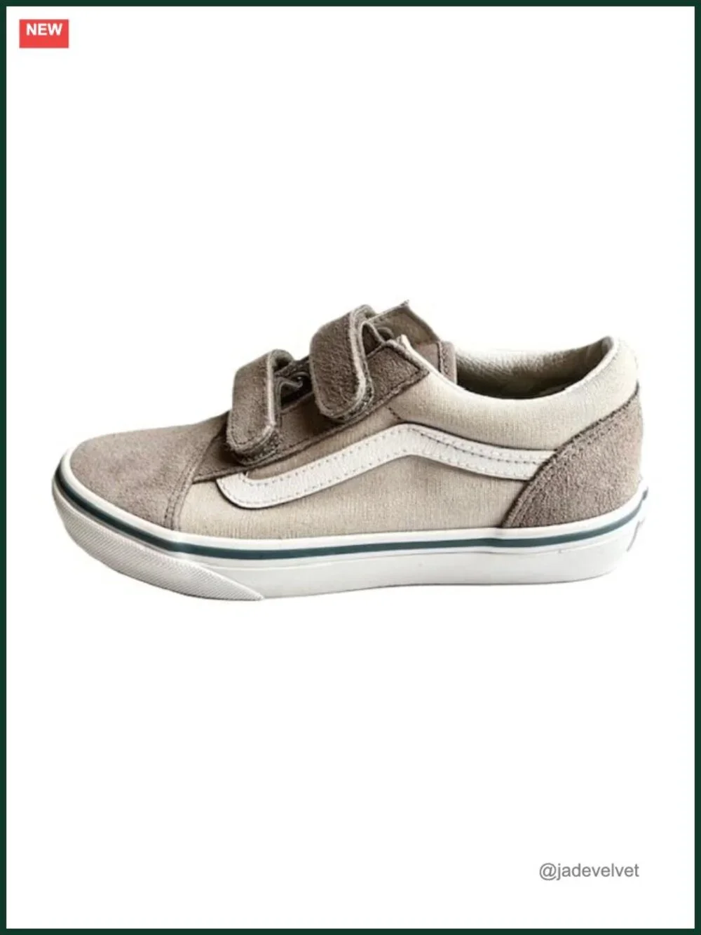 Unisex-Child Old Skool V Sneakers Hook & Loop